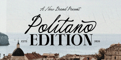 Politano Script Font Poster 1