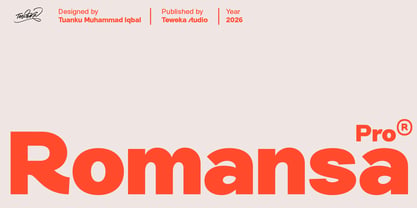 Romansa Pro Font Poster 1