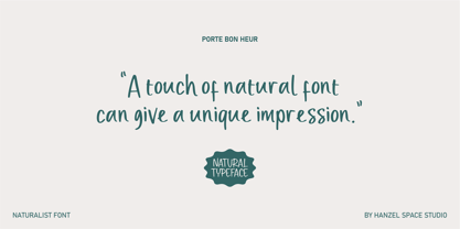 Porte Bon Heur Font Poster 5