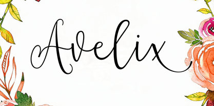 Avelix Font Poster 1