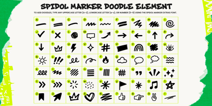 Spidol Marker Font Poster 15