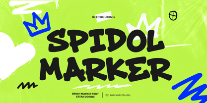 Spidol Marker Font Poster 1