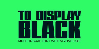TO Display Font Poster 1