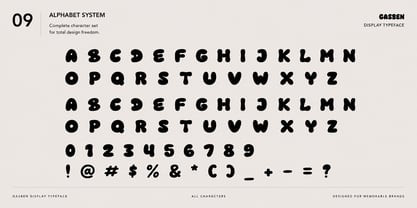 Gasben Font Poster 9