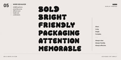 Gasben Font Poster 5