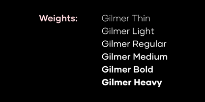 Gilmer Font Poster 3