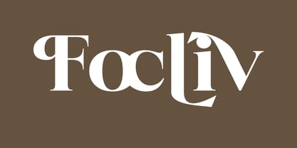 Focliv Font Poster 1