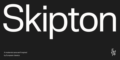 Skipton Font Poster 1