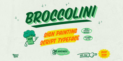 Broccolini Font Poster 1
