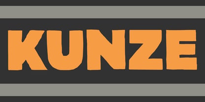 Kunze Pro Font Poster 1