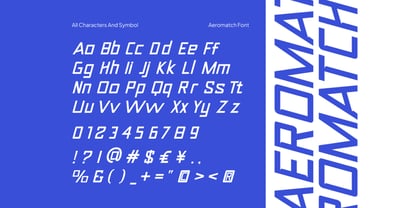 Aeromatch Font Poster 2
