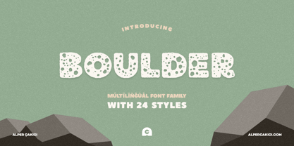 Boulder Font Poster 2