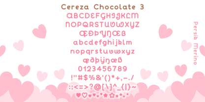 Cereza Chocolate Font Poster 13