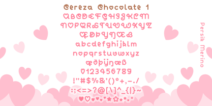 Cereza Chocolate Font Poster 11