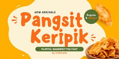 Pangsit Keripik Font Poster 1