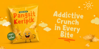 Pangsit Keripik Font Poster 3