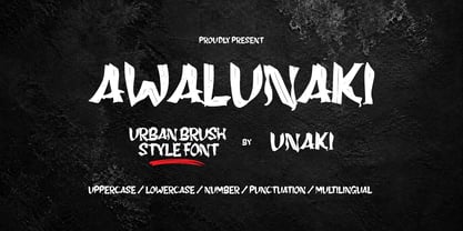 Awalunaki Font Poster 1