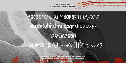 Aiyongene Font Poster 5