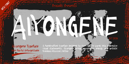 Aiyongene Font Poster 1