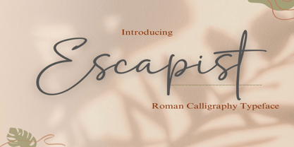 Escapist Font Poster 1