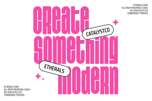 Ethereals Font Poster 4