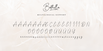 Bathella Font Poster 12