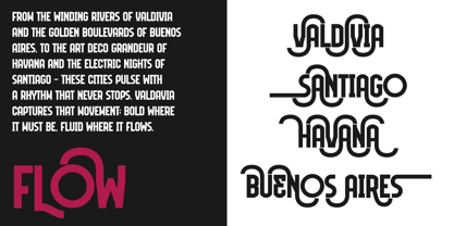 Valdavia Font Poster 2