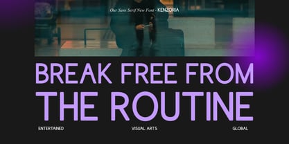 Kenzoria Font Poster 5