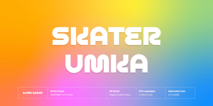Skater Umka Font Poster 1