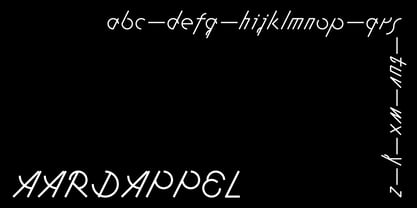 Aardappel Font Poster 1