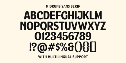 Midruns Font Poster 8