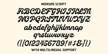 Midruns Font Poster 6