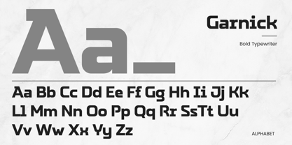 Garnick Font Poster 11