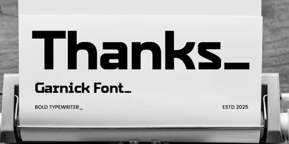 Garnick Font Poster 12