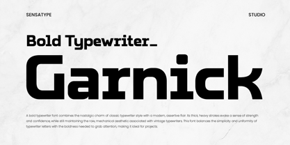 Garnick Font Poster 1