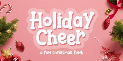 Holiday Cheer Font Poster 1