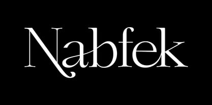 Nabfek Font Poster 1