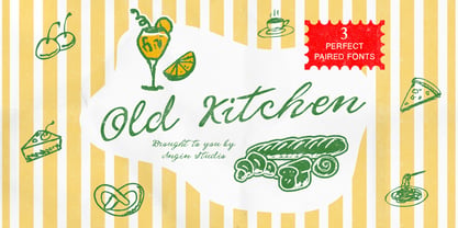 Old Kitchen Font Poster 1