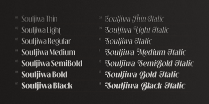 Souljiwa Font Poster 9