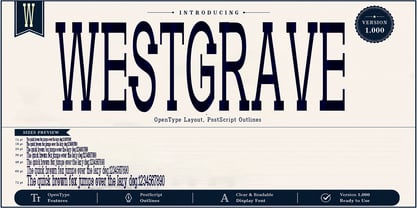 Westgrave Font Poster 1
