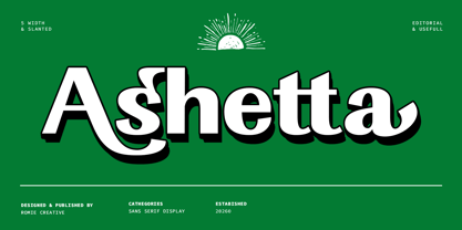 Ashetta Font Poster 1