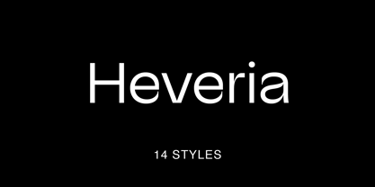 Heveria Font Poster 1