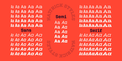Hattrick Font Poster 9