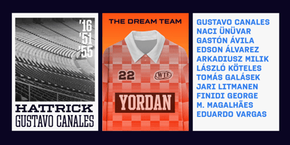 Hattrick Font Poster 13