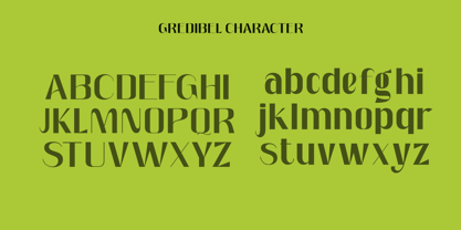 Gredibel Font Poster 7