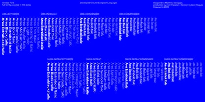 Area Font Poster 2