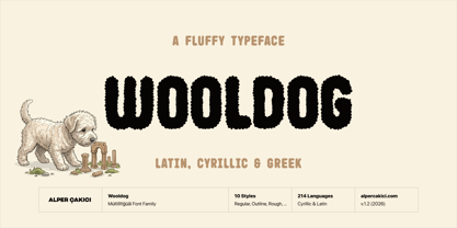 Wooldog Font Poster 1