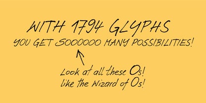 Ammer Handwriting Font Poster 3