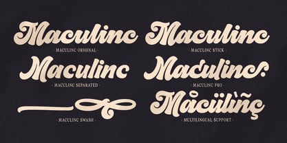 Maculinc Script Font Poster 8