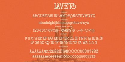 Laveto Font Poster 10
